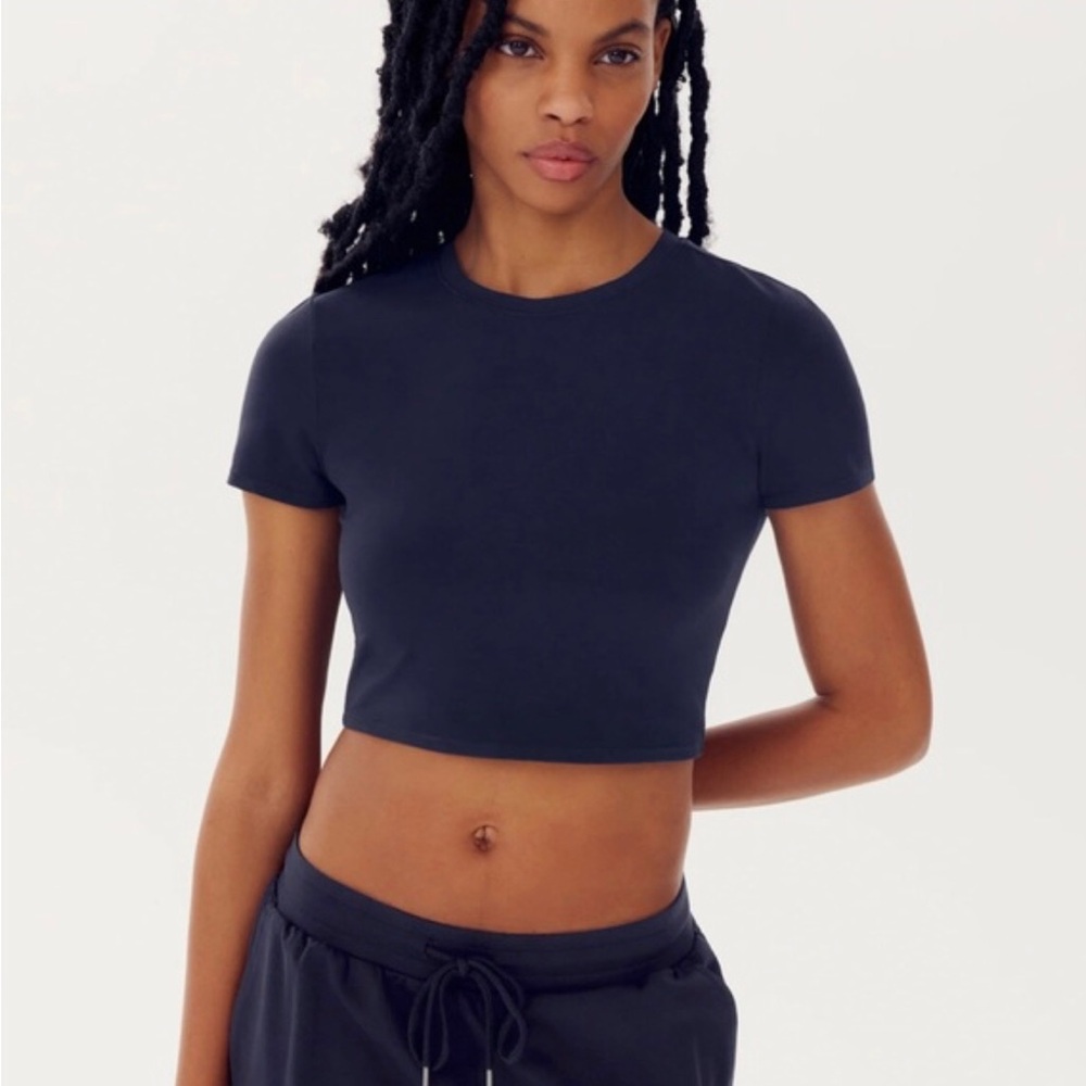 NWT Splits59 Airweight short sleeved crop top
